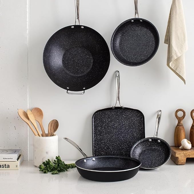 Nordic Ware Basalt Aluminum Saute Skillet, Ceramic Coating - Image 8