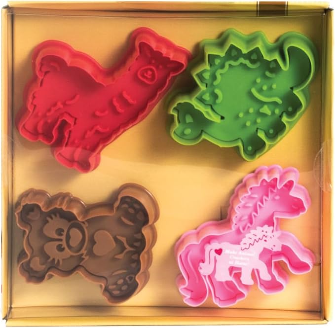 Mrs. Anderson's Baking Animal Cookie Cutters, Spring-Action Embossing Cutters - Image 7