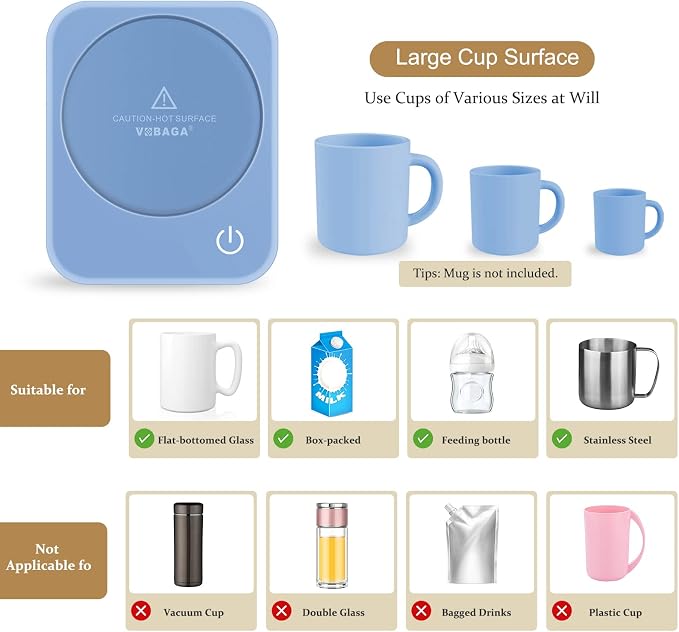 VOBAGA Coffee Mug Warmer for Desk - Image 6
