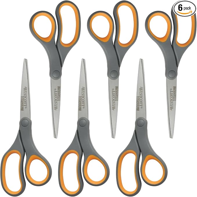 Westcott Titanium Bonded Scissors, Soft Handle by Westcott