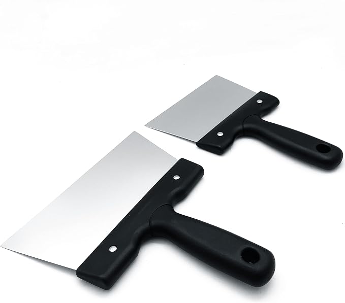 Goldbaking 2PCS Stainless Steel Chocolate Coating Spatulas Large & Small by Goldbaking