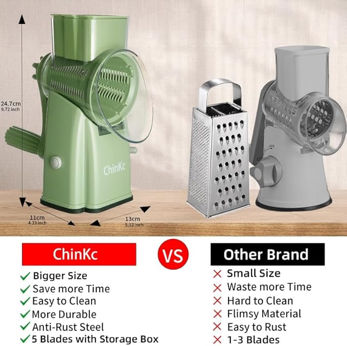 Upgrade Rotary Cheese Grater Shredder - Image 2