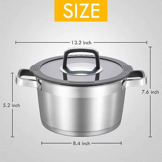 MARSKITOP 5 Quart Stock Pot - Image 6