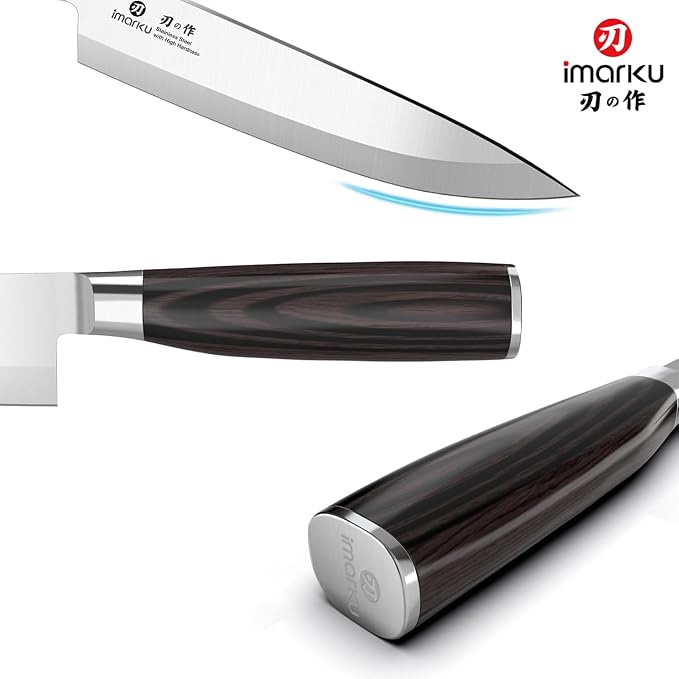 imarku Chef Knife 8-Inch Pro Japanese Kitchen Knife High-Carbon Stainless Steel - Image 5