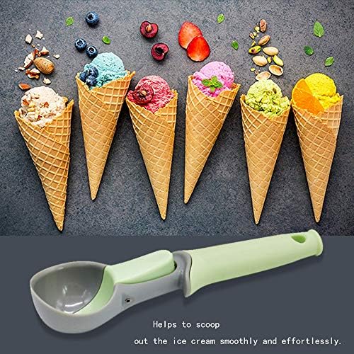 Ice Cream Scoop with Easy Trigger,Plastic Cookie Scoops for