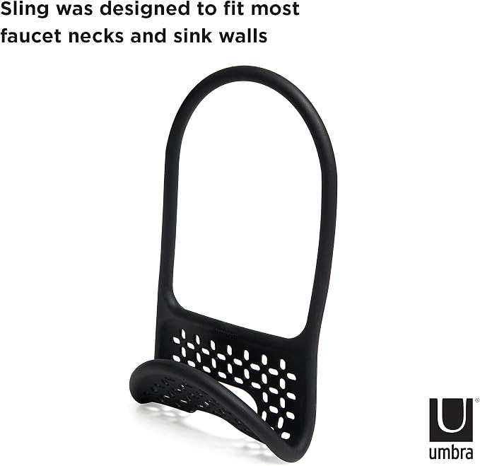 Umbra Sling Sponge Holder for Kitchen Sink – No Suction Cups, Flexible Caddy - Image 7
