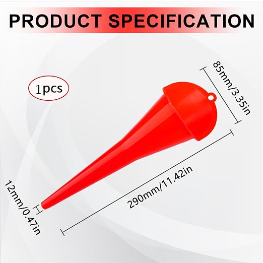 Long-Neck Oil Funnel for Automotive – Multi-Function Plastic Funnel for Oil - Image 2