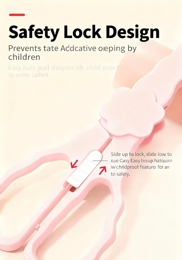 Baby Food Scissors with Travel Case, Portable Stainless Steel Shears with - Image 2