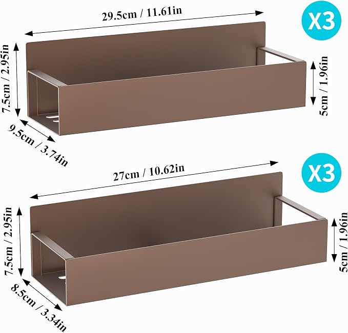 HuggieGems 6 Pack Magnetic Spice Storage Rack Organizer - Image 7