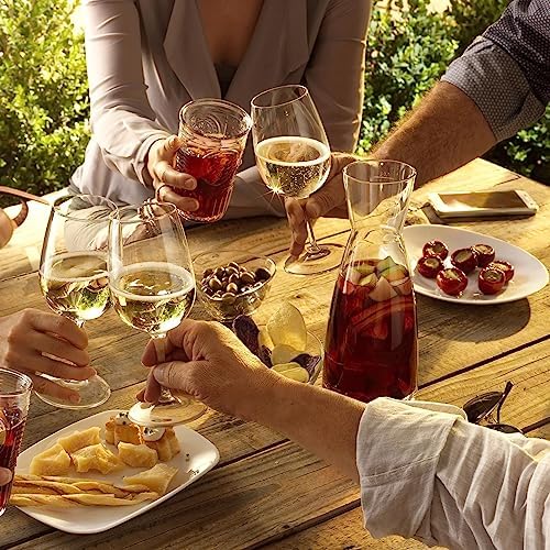 Bormioli Rocco Ypsilon Wine Carafe – Elegant Clear Glass Carafe For