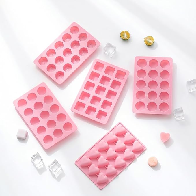 Cute Ice Cube Trays Silicone Chocolate Mold Wax Melt Molds Easy Release Ice - Image 5