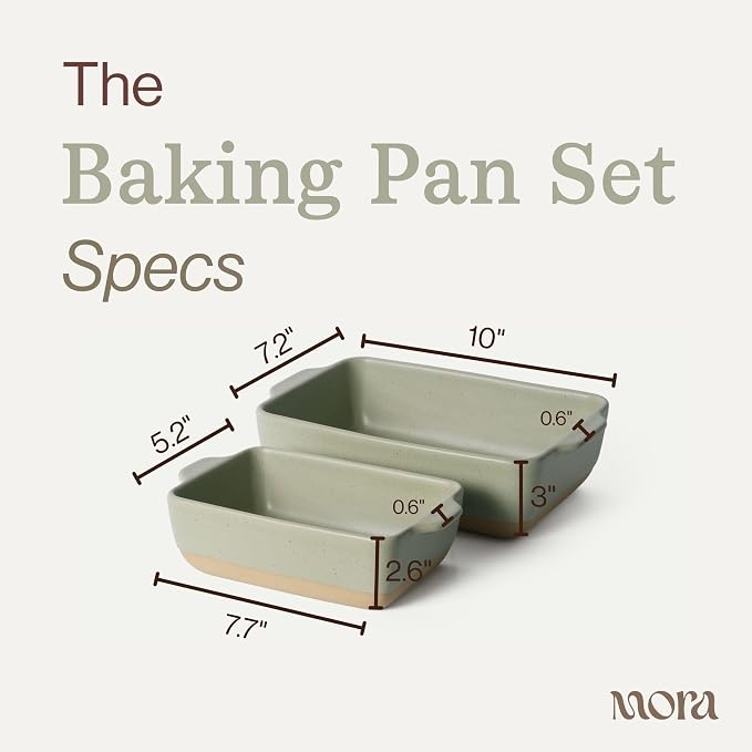 Mora Ceramic Set of 2 Baking Dishes - Image 2
