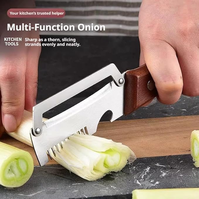 2PCS 3-in-1 Multifunctional Vegetable Peeler, Zero Snag Wooden Peeler, - Image 2
