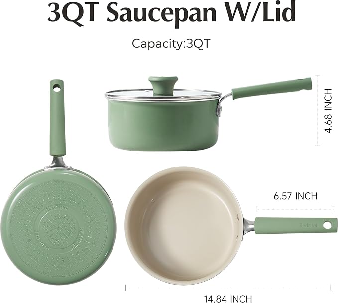 Redchef Ceramic Nonstick Saucepan - Image 7