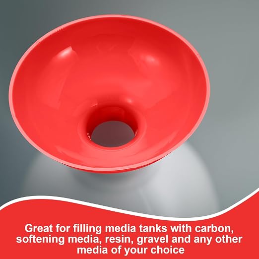 Vesici 2 Pack Extra Large Wide Mouth Funnel Red 2.5" x 10" Multi Purpose - Image 3