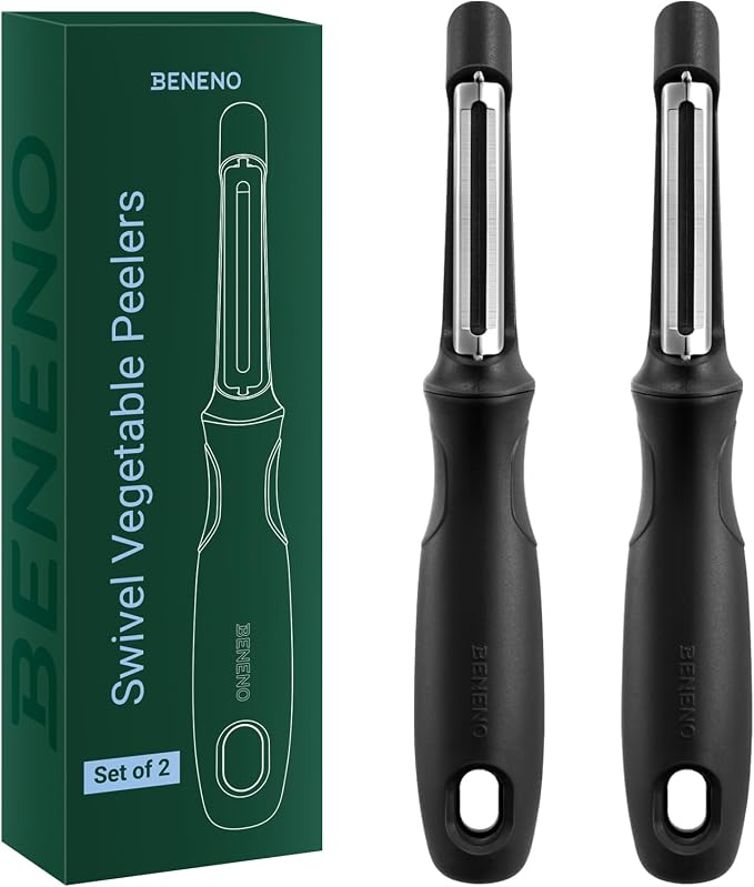 Beneno Swivel Vegetable Peeler, Razor-Sharp Smooth Peeling Potato Peelers by Beneno