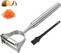 Stainless Steel 2 in 1 Julienne Peeler – Dual Blade Vegetable Cutter by Dreamoon