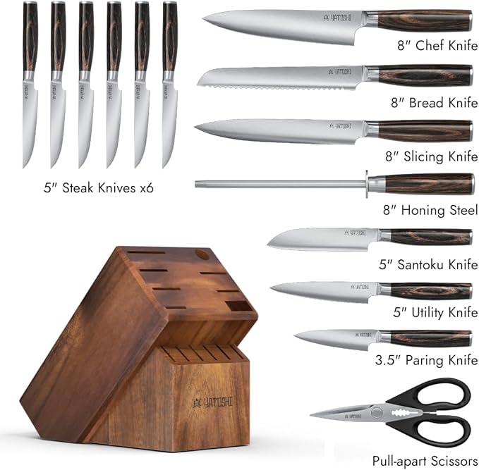 Yatoshi 15 Piece Knife Block Set - Image 2