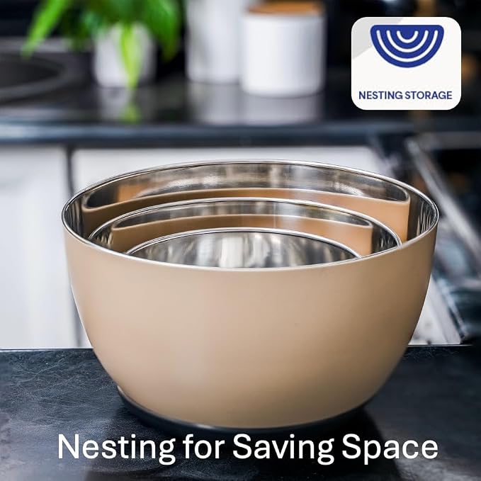 WHYSKO Stainless Steel Mixing Bowls Set of 3 - Image 4