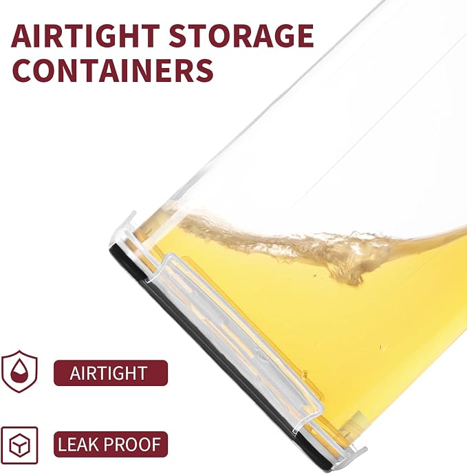 PRAKI Large Airtight Food Storage Containers - Image 4