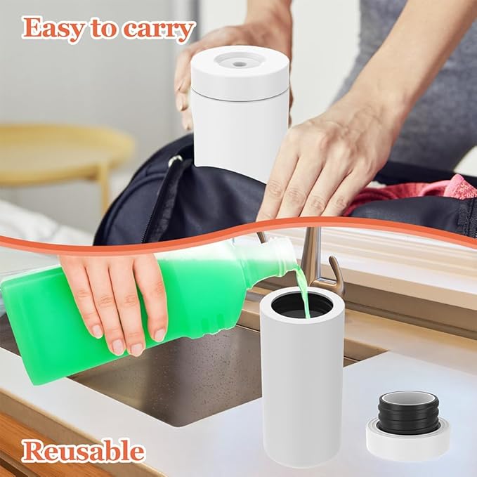 Dish Soap Dish Dispenser, Silicone Squeeze Washing Up Liquid and Hand Soap - Image 3