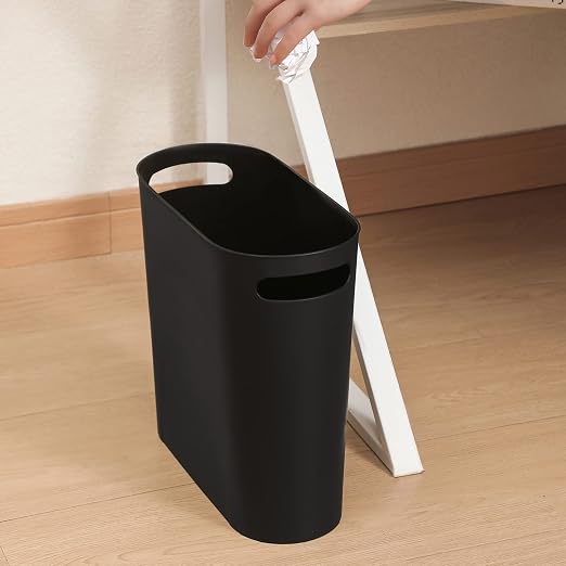 rejomiik Small Trash Can, 3.5 Gallon Slim Garbage Can Plastic Waste Basket - Image 8