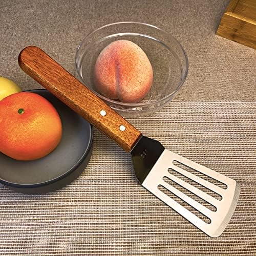 KLAQQED 2Pcs Metal Spatulas Set, Metal Spatula for Cast Iron Skillet
