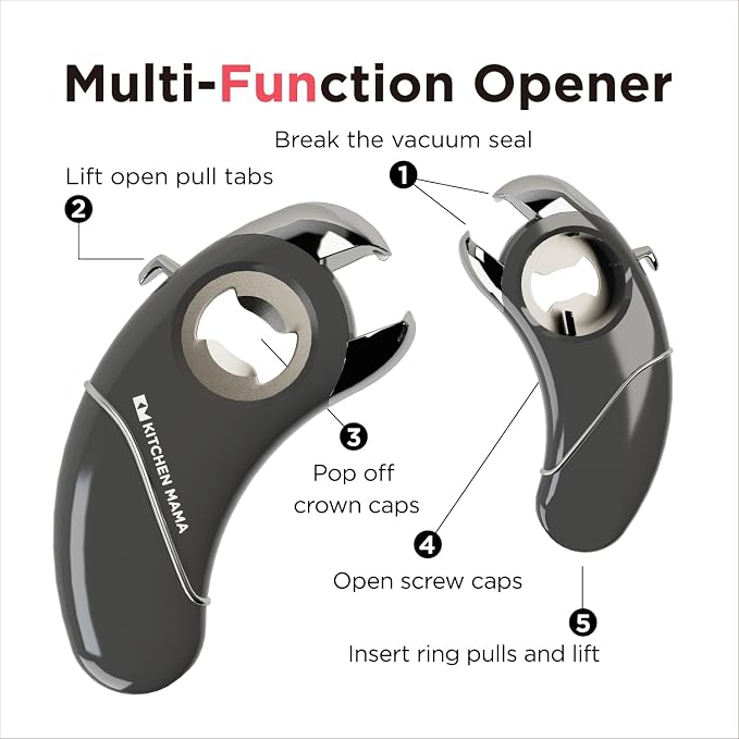 Kitchen Mama Epic One Multifunction Opener: Magnetic Bottle Opener, Beer Soda - Image 2
