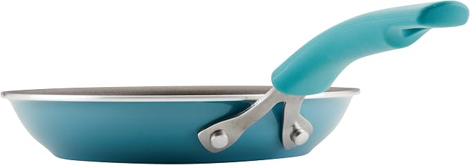 Rachael Ray Cook + Create Nonstick Frying Pan/Skillet, 8.5 Inch, Agave Blue - Image 9
