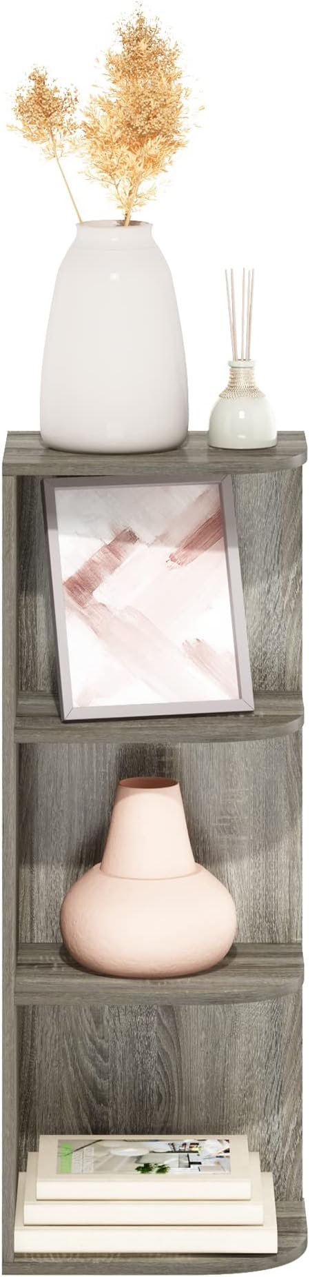 Furinno PASIR Book Shelf, 3-Tier Corner Bookshelf - Image 6