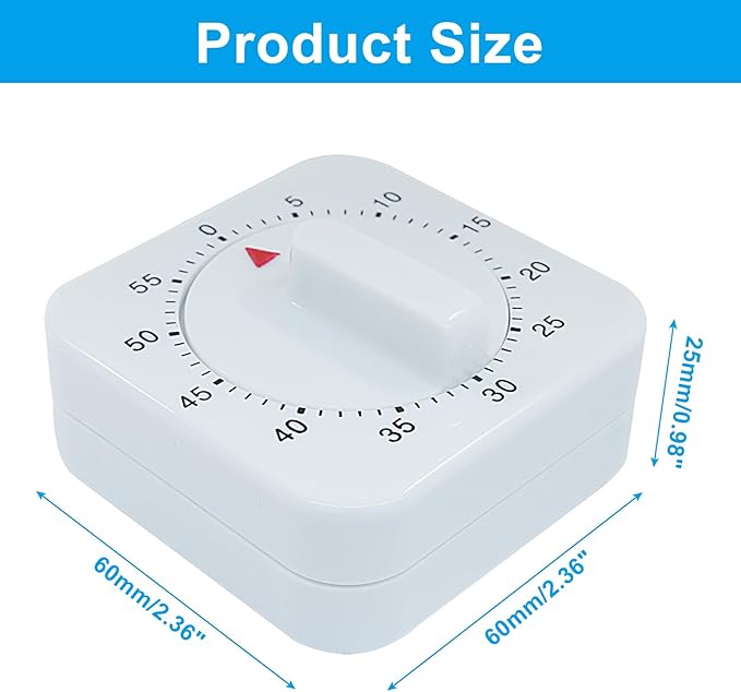60 Minute Mechanical Kitchen Timer - Image 2