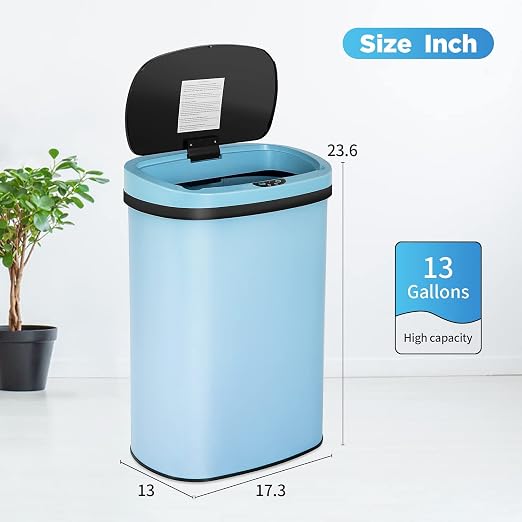13 Gallon 50 Liter Garbage Can Kitchen Trash Can - Image 7
