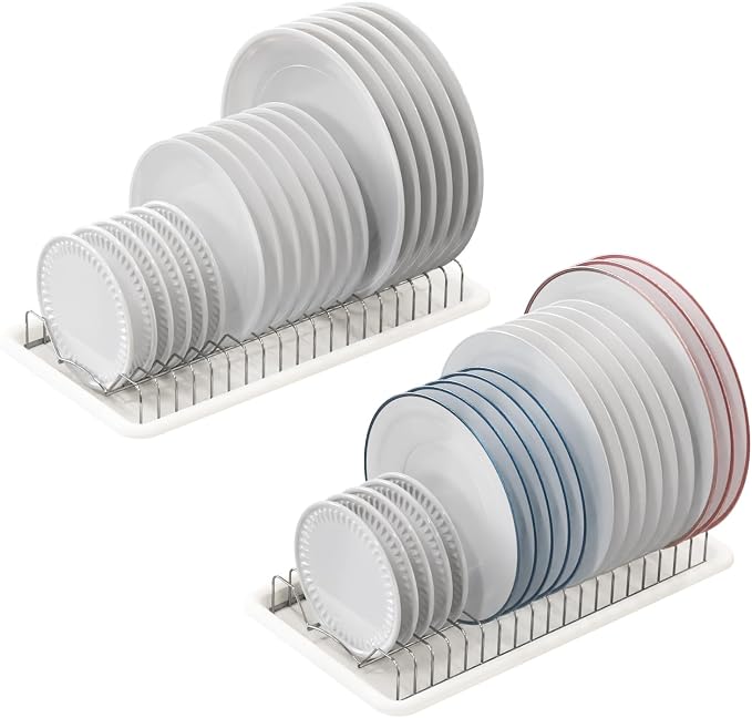 Simple Houseware 2 Pack Stainless Steel Plate Drying Rack by SimpleHouseware