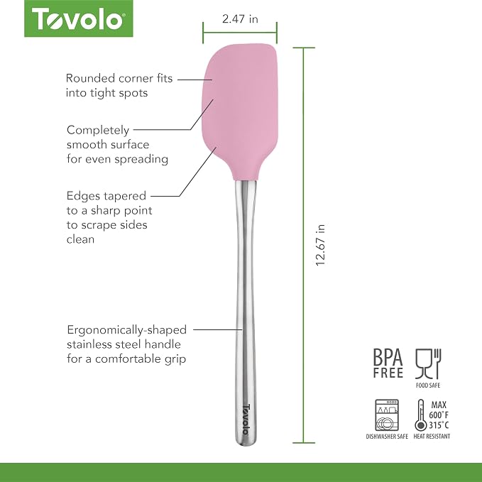 Tovolo Flex-Core Silicone Spatula Metal Handle - Image 6
