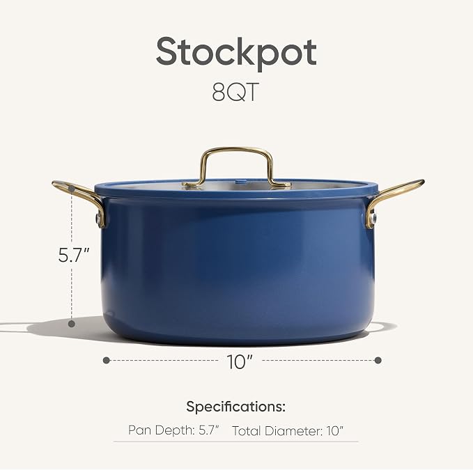 CAROTE 8QT Full Clad Tri Ply Stainless Steel Stock Pot - Image 2