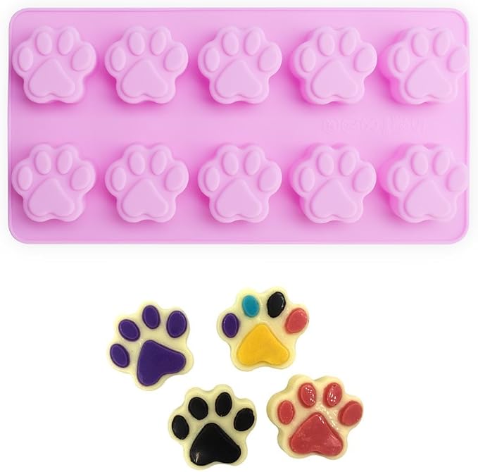 homEdge Puppy Dog Paw and Bone Silicone Molds, Non-Stick Food Grade Silicone - Image 3