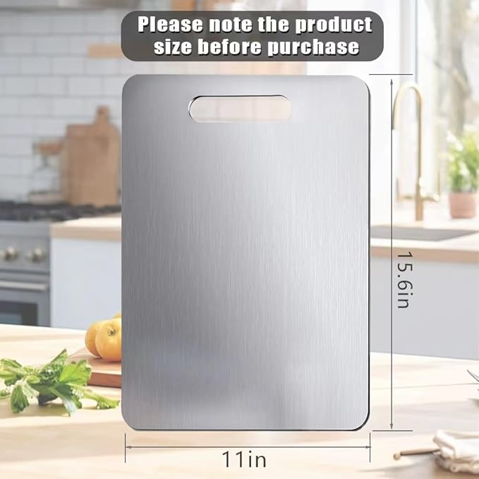 Titanium Cutting Board, Non Toxic, Double-Sided Food Grade Chopping Board - Image 3