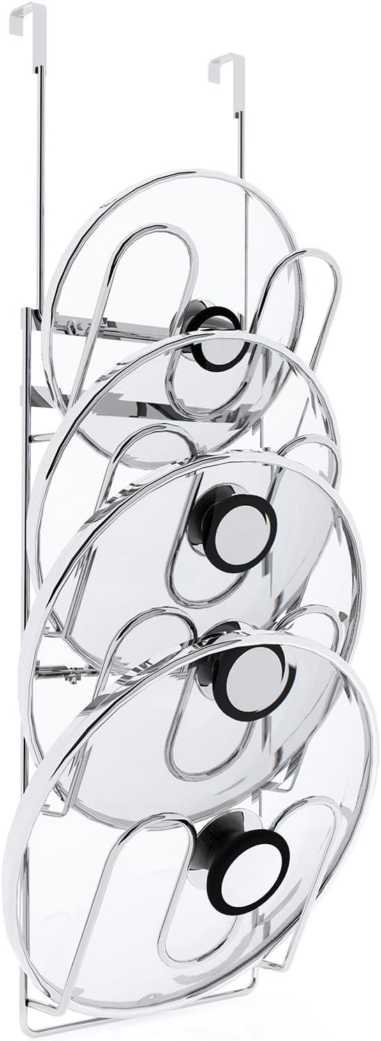 Pot Lid Organizer, 304stainless steel door hanging pot lid rack by Unknown