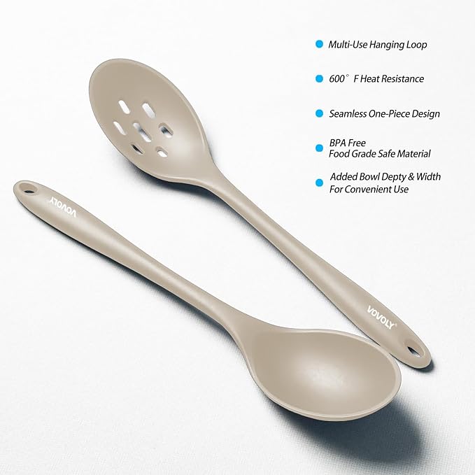 Silicone Slotted Spoons for Cooking - Image 3