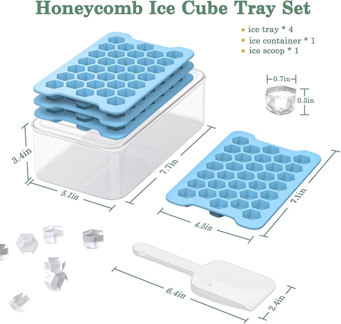 Mini Ice Cube Tray for Freezer: Small Plastic Ice Cubes Trays for Freezer - Image 5
