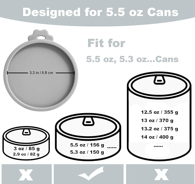 Comtim Cat Food Can Covers Lids - Image 2
