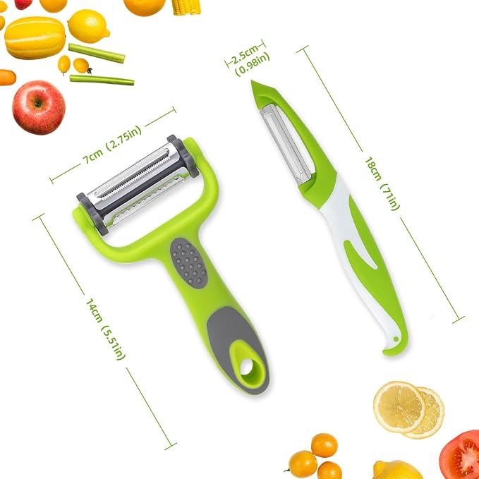 Razor-Sharp​ 4 In 1 Veggie Peelers - Image 6