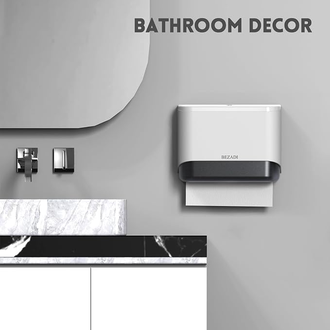 Paper Towel Dispenser, Large Capacity Wall Mount Tissue Dispensers - Image 6