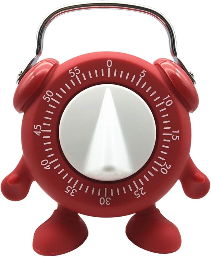 Kitchen Timer, 60 Minutes Countdown Cooking Teaching Egg Potty Training Wind Up by HERF