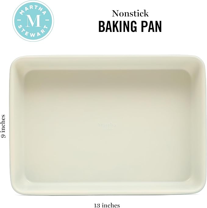 Martha Stewart Gallen 13 x 9 Inch Rectangular Nonstick Carbon Steel Cake and - Image 2