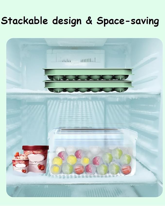 Mini Ice CubeTray with Lid & Storage Bin - Image 6