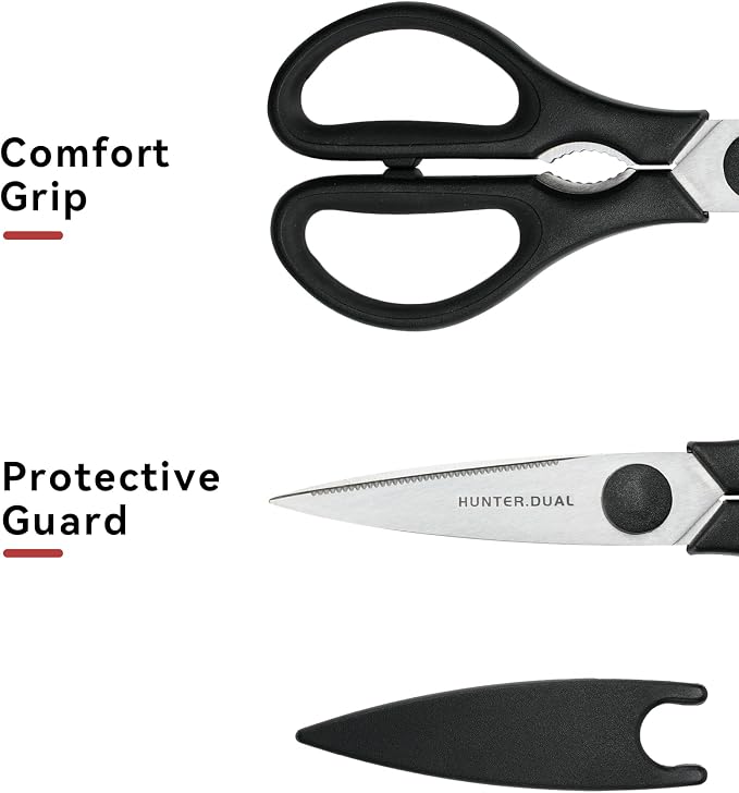 Kitchen Scissors for Food, HUNTER.DUAL Heavy Duty Come Apart Poultry Shears for - Image 6