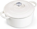 E-far 7QT Enameled Dutch Oven, Cast Iron Dutch Oven Pot by E-far