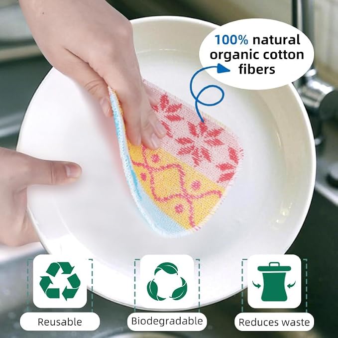 Amarelle Scrub, Eco-Friendly Reusable Dish Scrubbers - Image 5