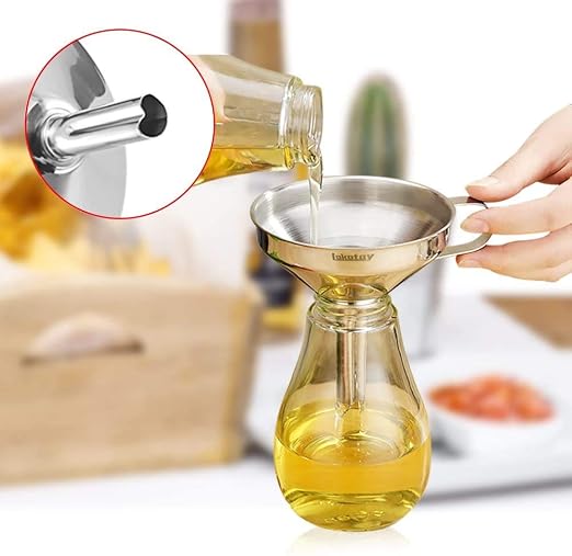 5-Inch Food Grade Stainless Steel Kitchen Funnel - Image 5